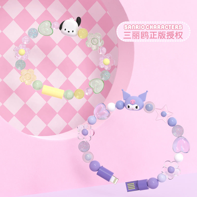 Sanrio bracelet usb charging cable