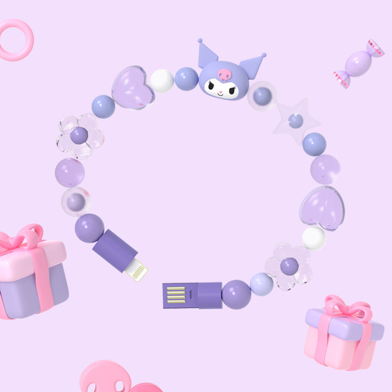 Sanrio bracelet usb charging cable