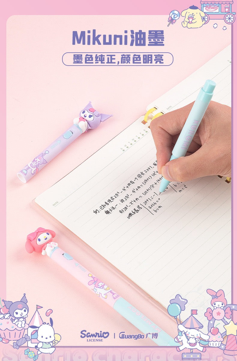 KT82112 Sanrio lights up&ST Tip black gel pen 0.5mm