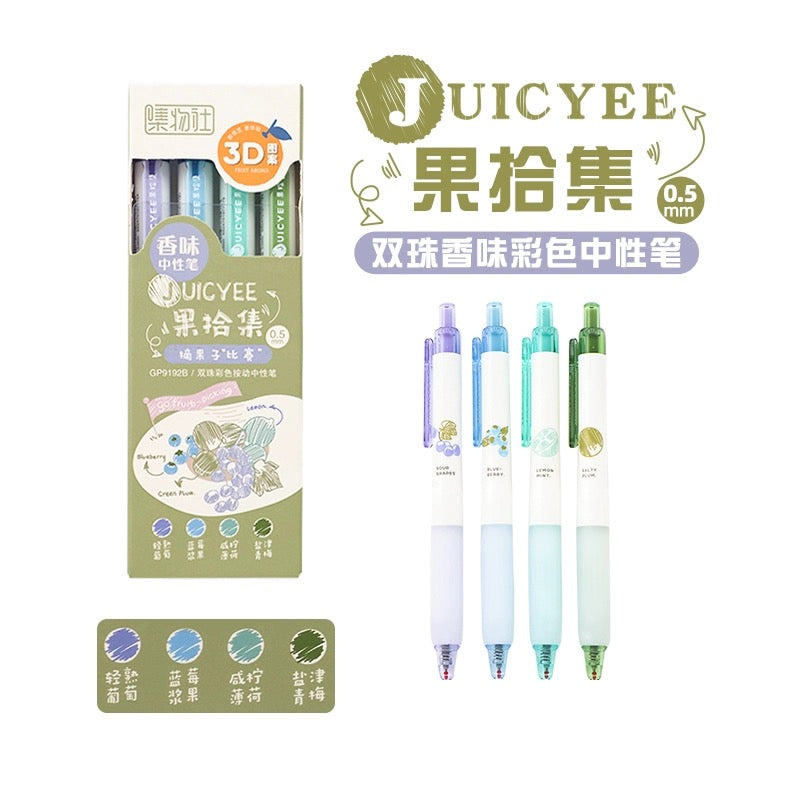 Jiwushe G9192 Fruity colorful pen 0.5mm set