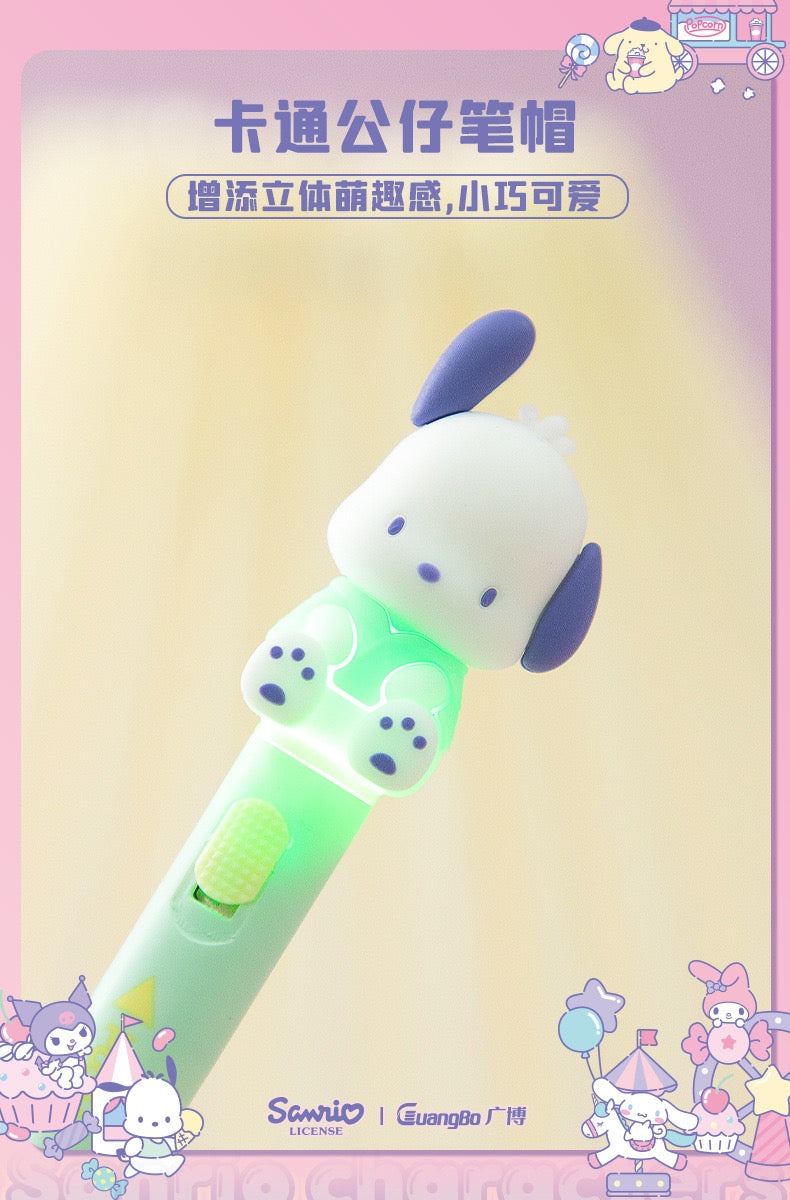 KT82112 Sanrio lights up&ST Tip black gel pen 0.5mm